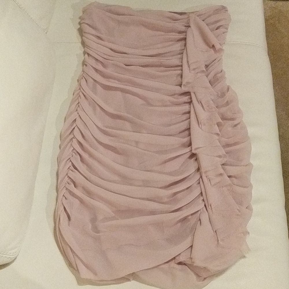 Express- Blush colored knee length dress